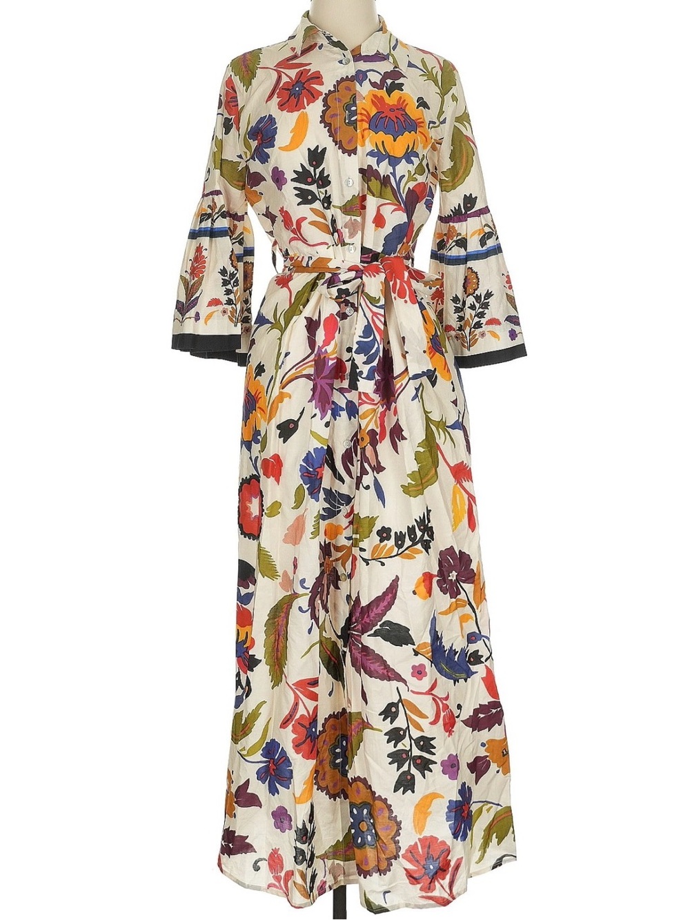 Dixie made in Italy floral bell sleeve dress